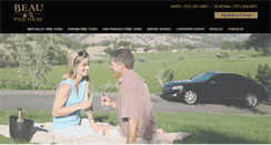 Desktop Screenshot of beauwinetours.com